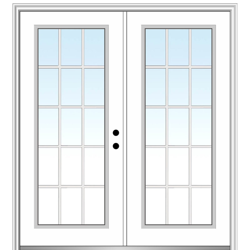 Verona Home Design Primed Fiberglass Prehung Entry Door Wayfair